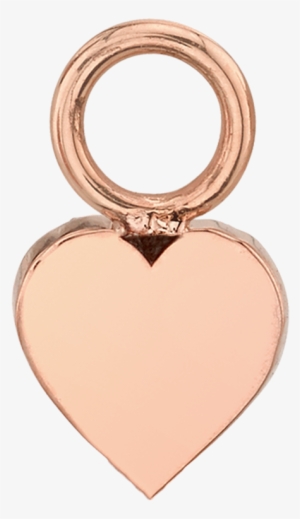 Gold Heart Hoop Charm - Locket #655244