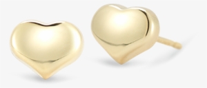 Roberto Coin Tiny Treasures 18k Yellow Gold Heart - Gold Small Earring Design #655265