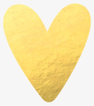 Heart, Png Gold Foil - Gold Foil Heart Png #655291
