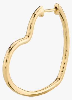 Large Gold Heart Hoop - Body Jewelry #655415