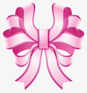 Pink Bow Png Clipart - Ribbon Vector #655458