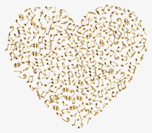 This Free Icons Png Design Of Gold Musical Heart 4 #655763