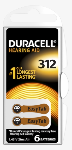 Hearing Aid Batteries - Duracell Hearing Aid 312 #655865