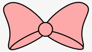 Pink Bow Black Trim Clip Art At Clkercom Vector Online - Ribbon Of Minnie Mouse #656152