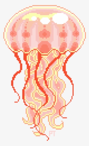 Jellyfish Clipart Tumblr Transparent - Transparent Jellyfish Pixel #656583
