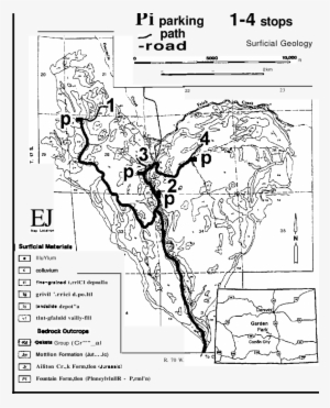 Surficial Geologic Map Of The Southern End Of Garden - Illustration #656652