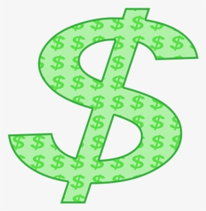 Green Dollar Png Background Image - Simbolo De Dinheiro Verde Png #657038