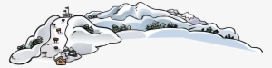 Mountain Range Before Nov 2008 - Club Penguin Toughest Mountain #658073