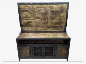 Industrial Media Console/cabinet With Flat Screen Tv - Television #658673 Industrial Media Console/cabinet With Flat Screen Tv - Television #658673