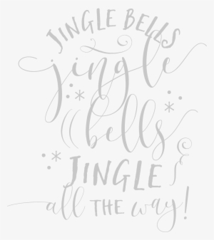 Jingle Bells Typography - Calligraphy #658747