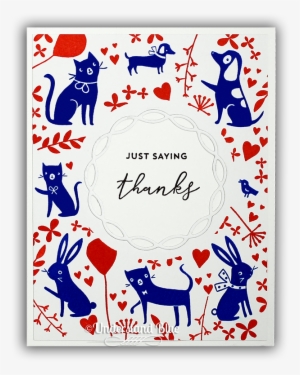 Beautiful Scandinavian Inspired Card By Understand - Pinkfresh Studio Playful Animals #659339