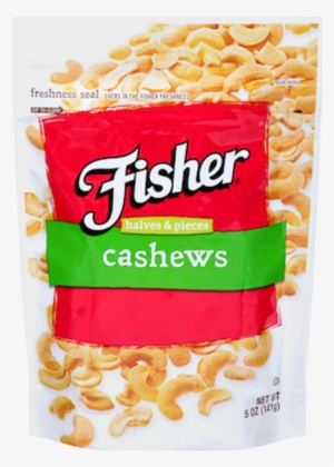 Fisher Cashew Halves & Pieces - Fisher Nuts P27300 5 Ounce Cashew Halves #659703