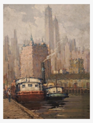 David Wu Ject-key Oil Painting Impressionist Cityscape - Oil Painting #659772