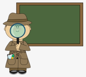 Detective With Magnifying Glass Clipart - Clipart Kid Detective #659804