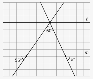 Parallel Lines ℓ And M Are Cut By Two Transversals #6502374 Parallel Lines ℓ And M Are Cut By Two Transversals #6502374