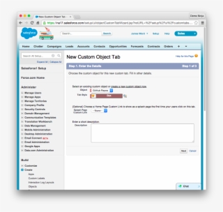 You Can Now Create A New Custom Object Tab For The #6503010