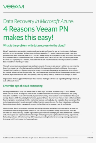 Data Recovery In Microsoft Azure #6504956