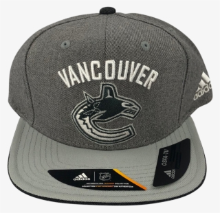 Vancouver Canucks Adidas Flat Brim Grey Snapback #6509870