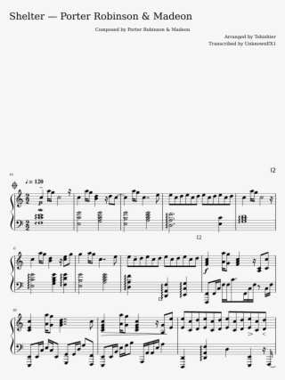 Shelter Porter Robinson Madeon Sheet Music For Piano #6514431