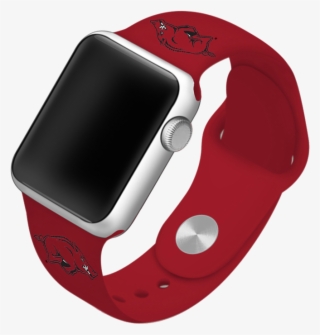 University Of Arkansas Razorbacks Silicone Sport Band #6519592