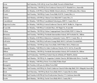 4-h Clubs Meeting Times/locations #6522598