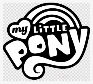 My Little Pony Logo Black And White Clipart Rainbow #6523184