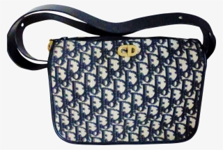 Vintage Christian Dior Blue Trotter Top Zip Convertible #6525047