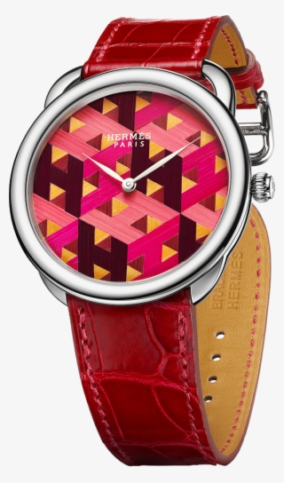 Hermes Arceau H Cube On Red Strap #6525152