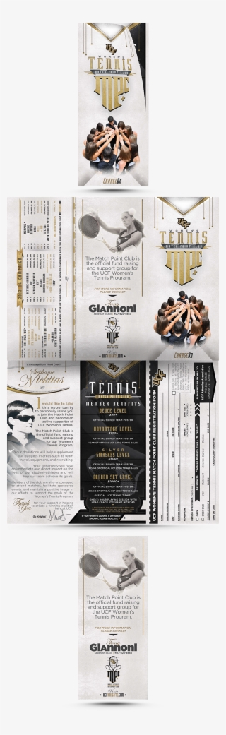 #51 Ucf Women's Tennis Match Point Club Brochure #6528983