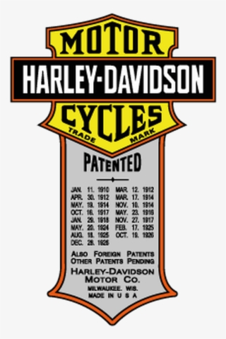 Harley Davidson Patent Stickers Png Harley Davidson #6529941