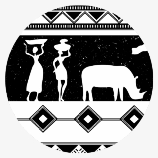 Black And White African Images Round Coaster #6535789 Black And White African Images Round Coaster #6535789