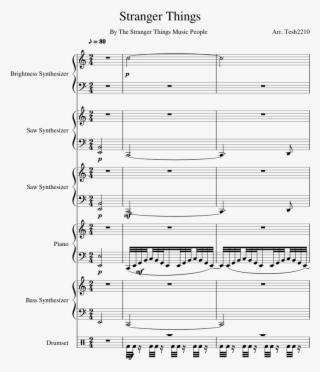 Stranger Things Sheet Music Composed By By The Stranger #6536395