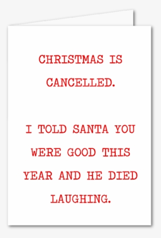 Cc008 Christmas Is Cancelled #6539177