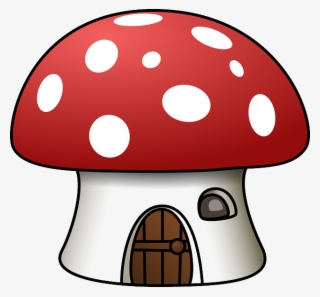 House, Mushroom, Red, White, Shape #6540419