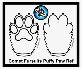 Puffy Paw Template By Jupiter X Fur Affinity Dot Net #6543763