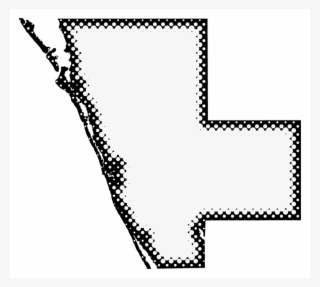 A Map Of Sarasota With Dots Reversed Out Of A Black #6551256