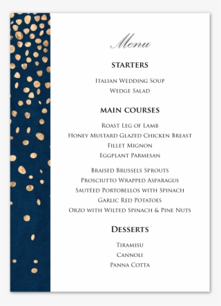Midnight Confetti Menu #6551523 Midnight Confetti Menu #6551523