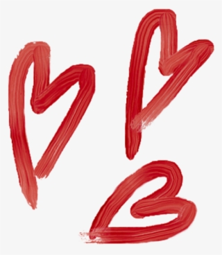Heart Hearts Red Tumblr Aesthetic Smear Painting #6555918