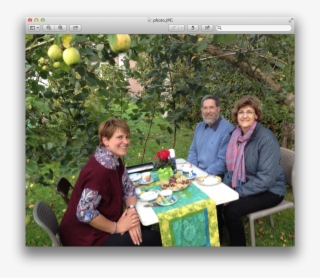 Vickie Sits With Our Pastor Friends Ursula Sieg And #6558807