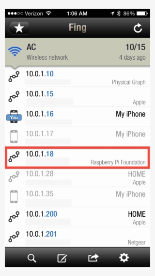 Download Fing And Make Sure Your Iphone/ipad And The #6559258