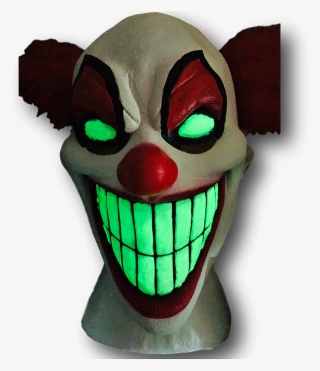 Chester The Evil Clown Mask, Glow In The Dark #6559379