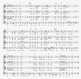 Rudolph The Red Nosed Reindeer Sheet Music For Voice #6563253