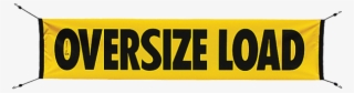 Oversize Load Vinyl Banner With Bungees 12 Inch X 72 #6564080