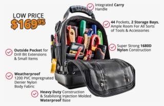 Veto Pro Pac Tech-mct 44 Pocket Tool Bag #6564157