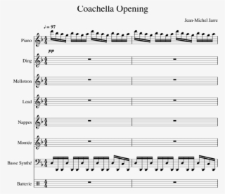 Coachella Opening Incomplete Sheet Music For Flute, #6566804