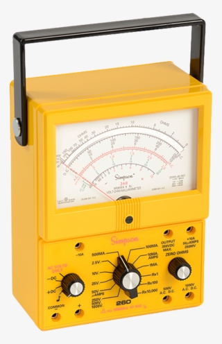 Simpson 260-8xpi Analog Yellow Industrial Vom #6567215