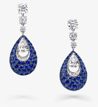 A Pair Of Graff Bombé Pavilion Earrings Featuring A #6567286