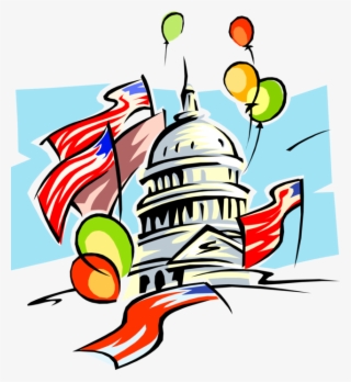 Clip Art Vector Illustration Of Washington Capitol #6568768