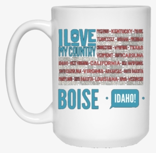 I Love My Country Boise Idaho With Us Flag T-shirt #6569402