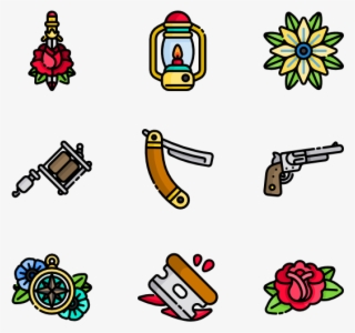 Old School Tattoo Vector Icons, Tatting, Tattoo Ideas, #6575040